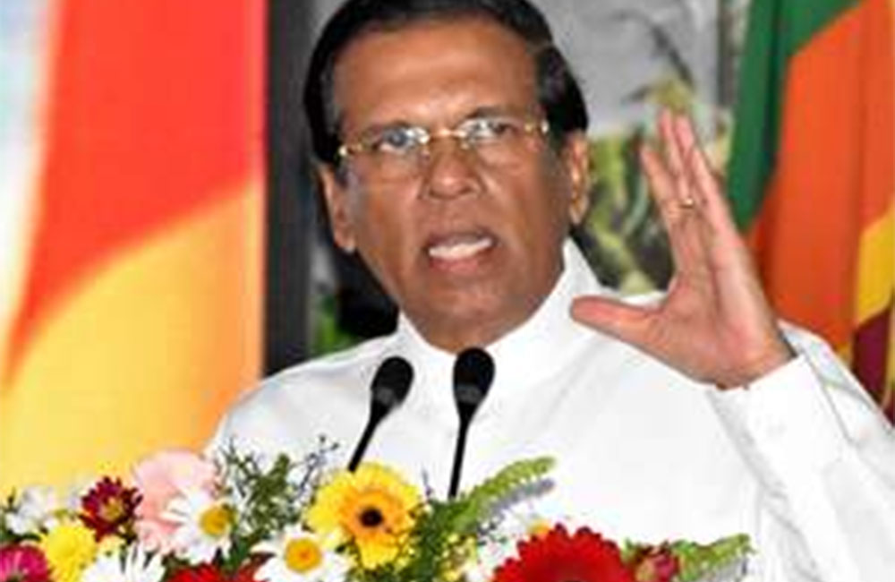 මම ගෙදර යන්නේ නෑ - ජනාධිපති සිරිසේන