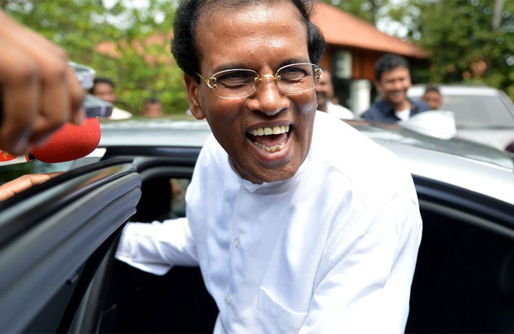 ශ්‍රිලනිප විභාගයෙන් සිරිසේන ඉහළින් සමත් !