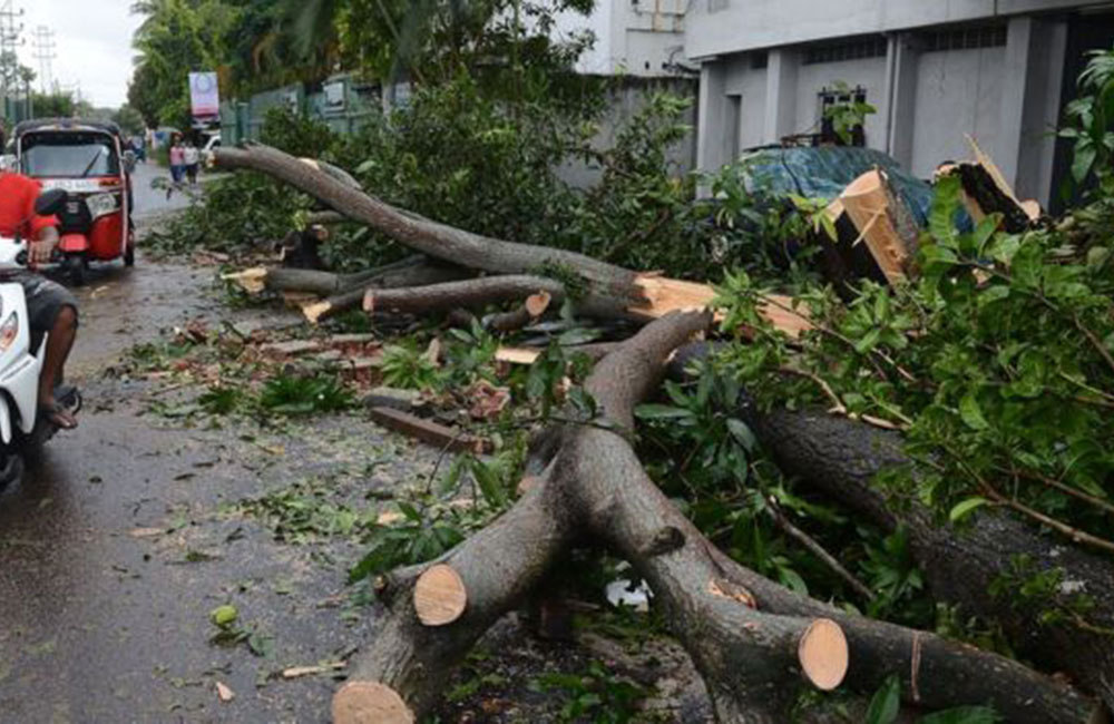 අද ඇතිවූ දැඩි සුළං තත්ත්වය මොකක්ද ?