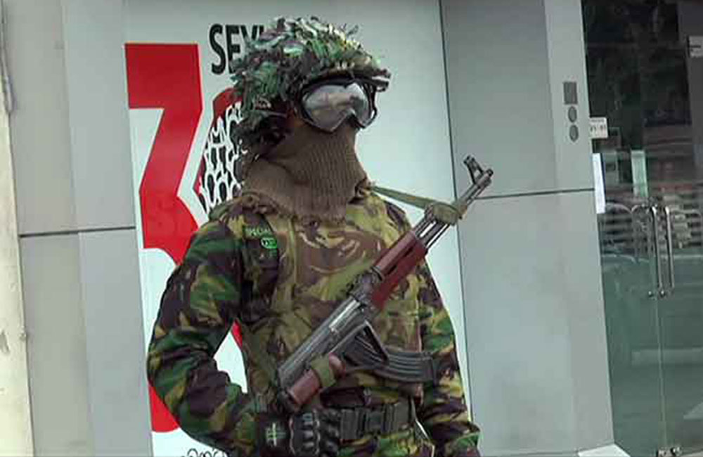 සමන්තුරේ ආරක්ෂක අංශ සහ ත්‍රස්තවාදීන් අතර ගැටුමක් !