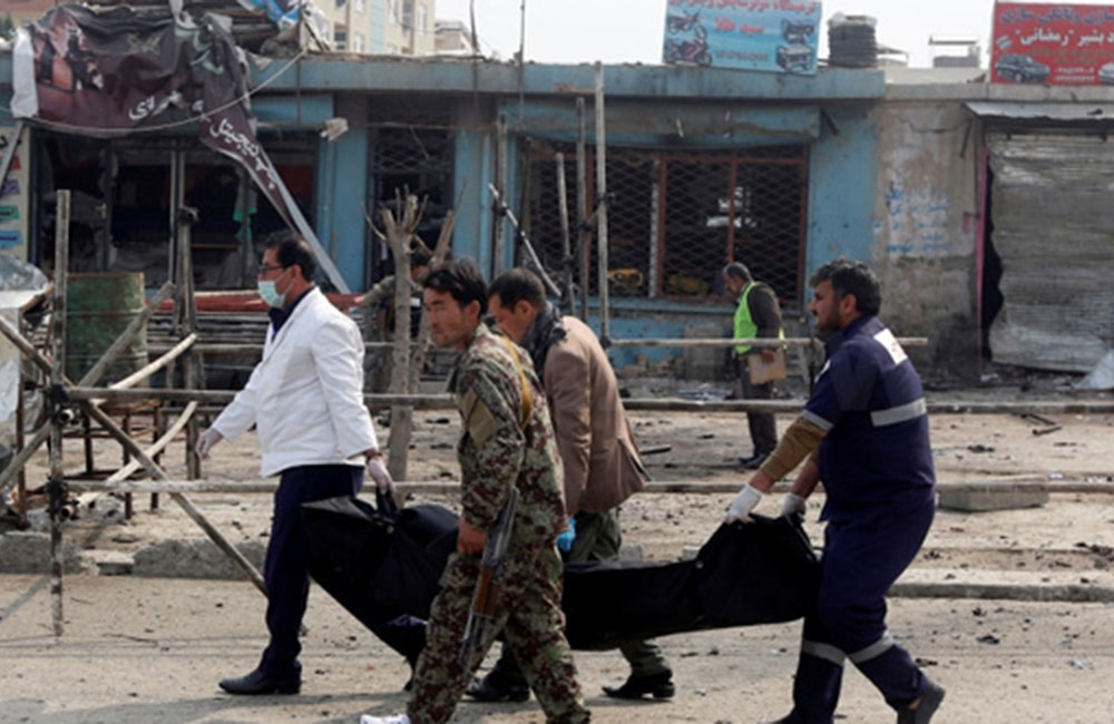 කාබුල් අගනුවර බෝම්බ පිපිරීමක්. 34ක් මරුට