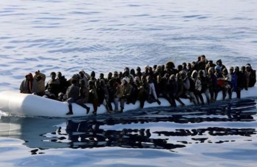 150ක් සමග ලිබියානු ඔරුවක් මුහුද යට සැගවෙයි