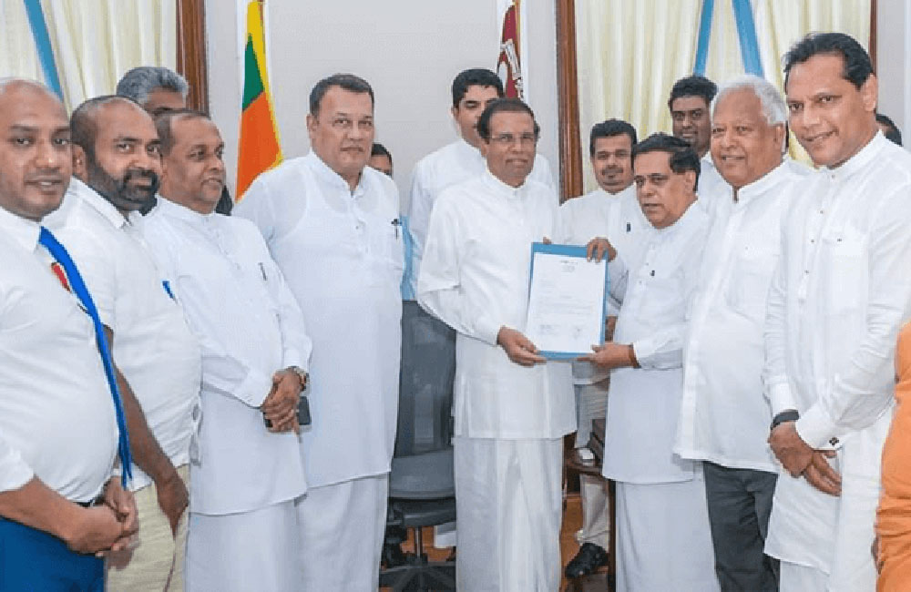 ජනාධිපතිවරණයට එන්න : ශ්‍රීලනිප මන්ත්‍රී කණ්ඩායමෙන් මෛත්‍රීට සංදේශයක් !
