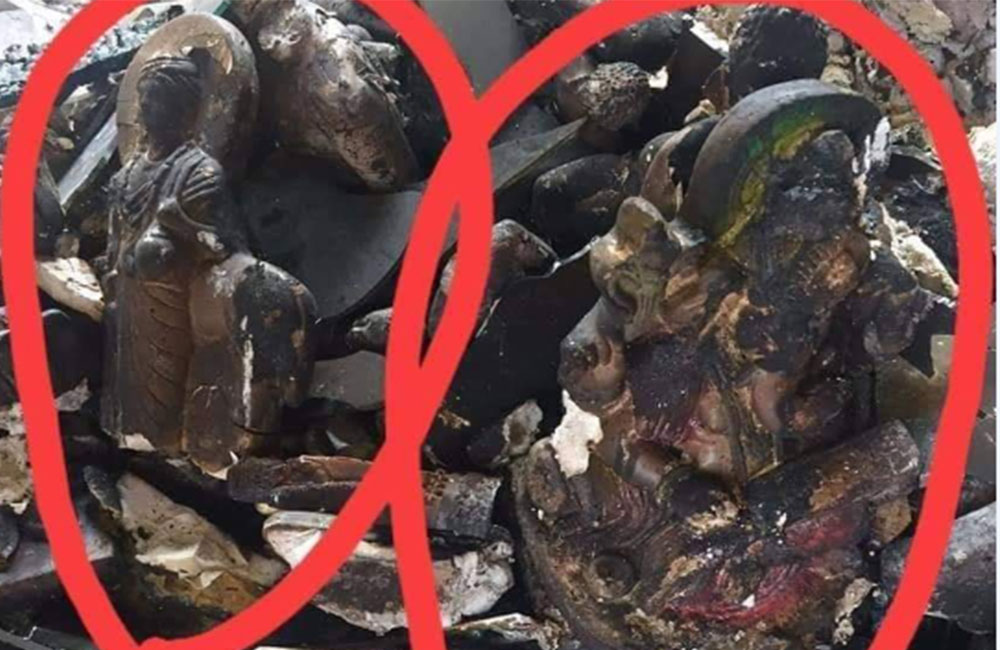 අන්තවාදී පාදඩයන් සිංහල කඩයකුත් ගිනි තියලා !