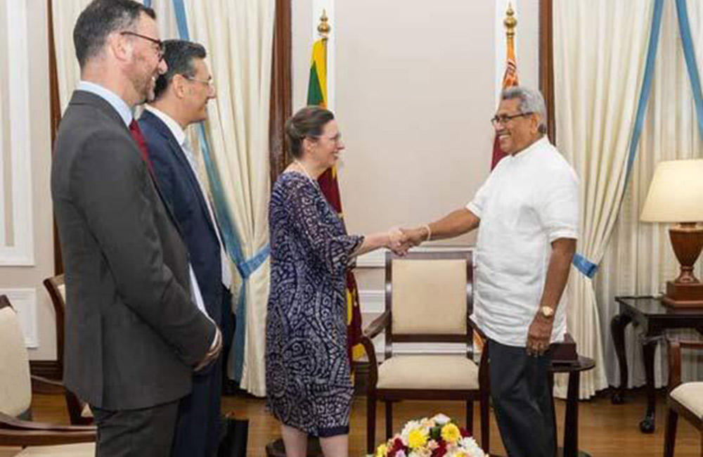 ඇමරිකා තානාපතිනිය ජනපති හමුවෙයි
