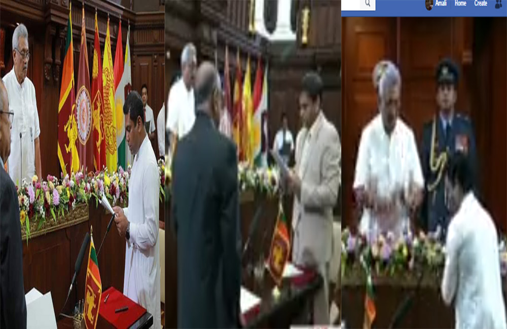 උදේ නියෝජ්‍ය ඇමතිවරුන්වූ තිදෙනා - පස්වරුවේ රාජ්‍ය ඇමතිලා වෙලා !