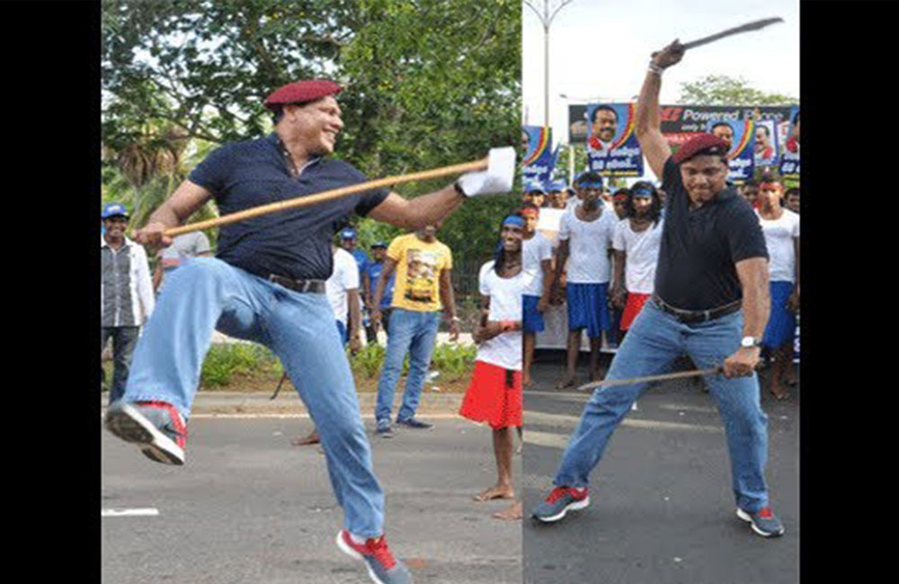 පොහොට්ටු රැළිවලට දයාසිරි එන්නේ පොලු අරගෙන : හූ තිබ්බොත් ගුටි ෂුවර් !