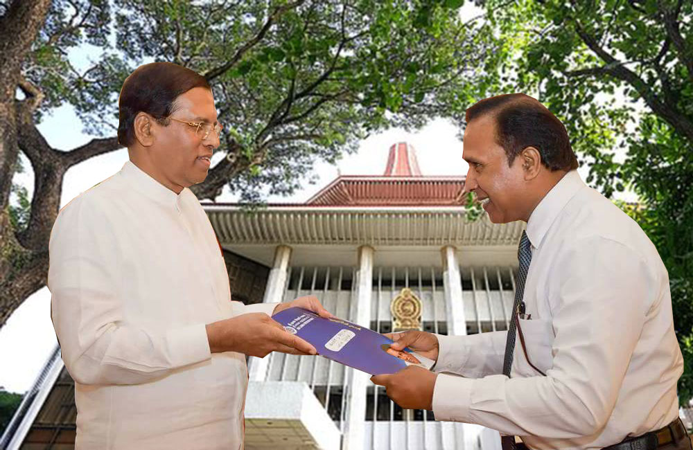 ජනාධිපතිවරණය වළක්වන්න පෙත්සමක් : සිරිසේනගේ ගෝලයා මෙත්සිරිගේ වැඩක් !