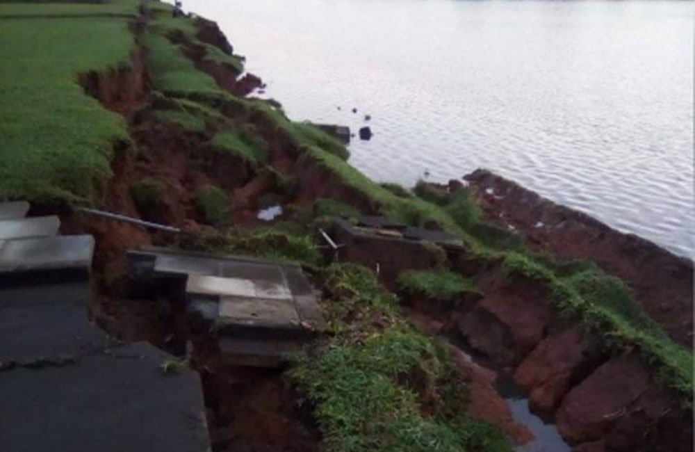 පාර්ලිමේන්තු භූමියේ කොටසක් දියවන්නාවට