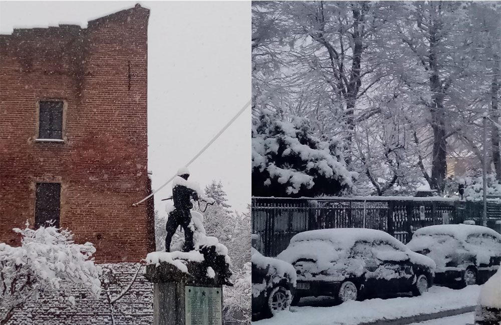 මේ මොහොතේ මිලානෝ නුවරම එක යායට ශ්වේත වර්ණව !