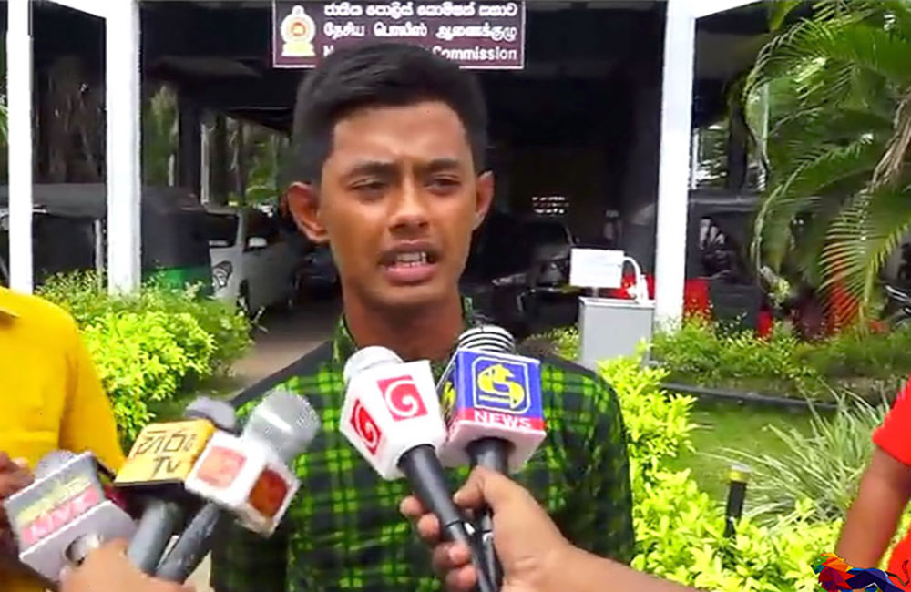 කළු වෑන් එකකින් පොලිසිය දරුවකු බලෙන් ගෙන ගිහින් !