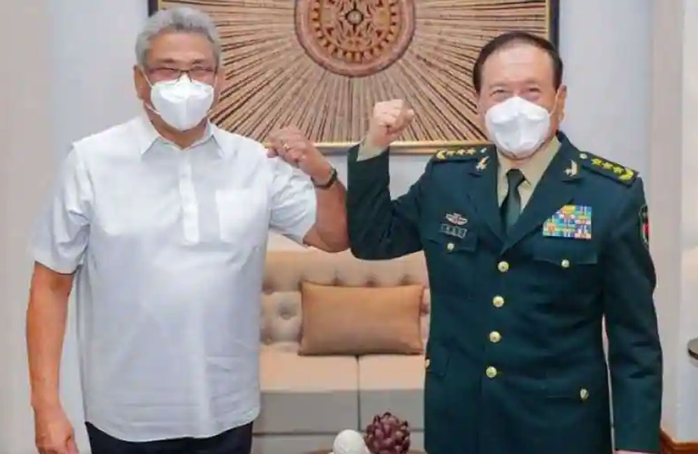 චීන ආරක්ෂක ඇමති - ශ්‍රී ලංකා ජනපති අතර ද්විපාර්ශ්වික සාකච්ඡා