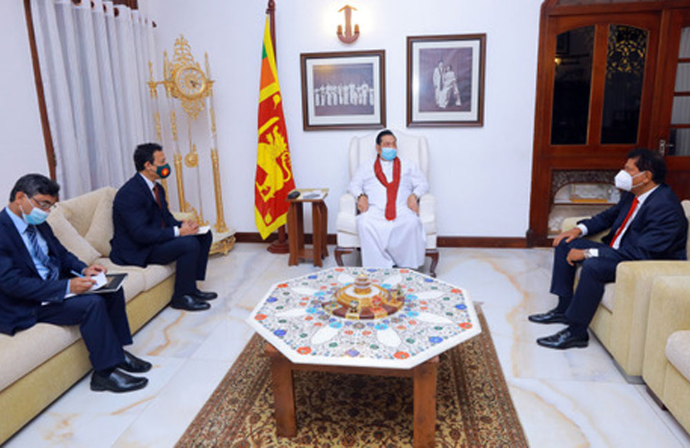 බංග්ලාදේශ මහ කොමසාරිස්තුමා අග්‍රාමාත්‍ය මහින්ද රාජපක්ෂ හමුවෙයි