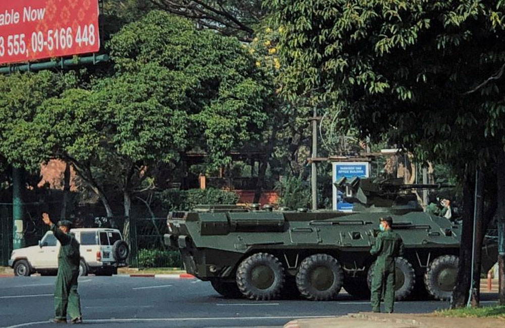 මියන්මාරයේ සිදු වු හමුදා කුමන්ත්‍රණය එක්සත් ජාතික පක්ෂය හෙළා දකි !