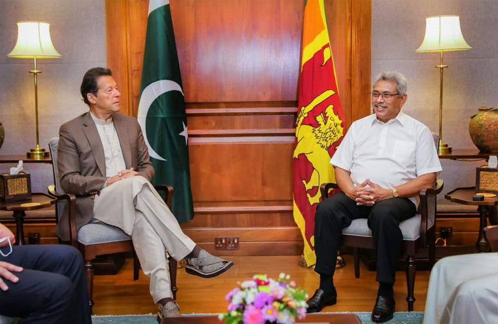 ඉම්රාන් ඛාන් අගමැති සහ ගෝඨාභය ජනාධිපති අතර නිල සාකච්ඡා සිදුවේ !