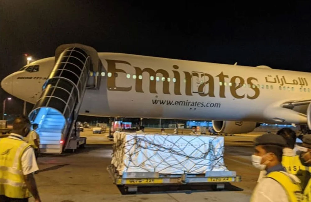 COVAX පහසුකම යටතේ පළමු කොරෝනා එන්නත් තොගය දිවයිනට