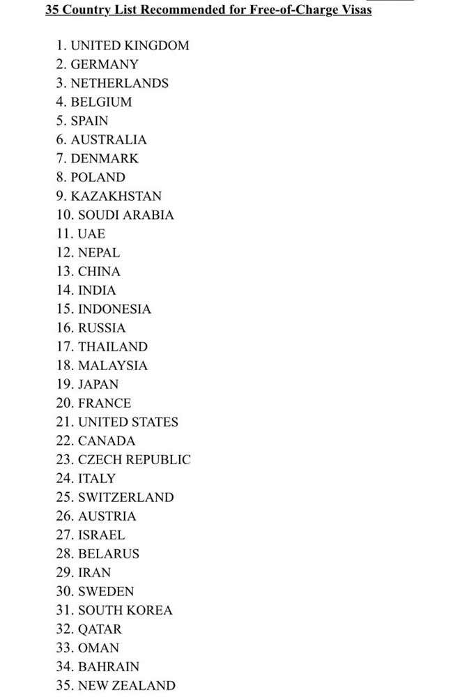 free visa L