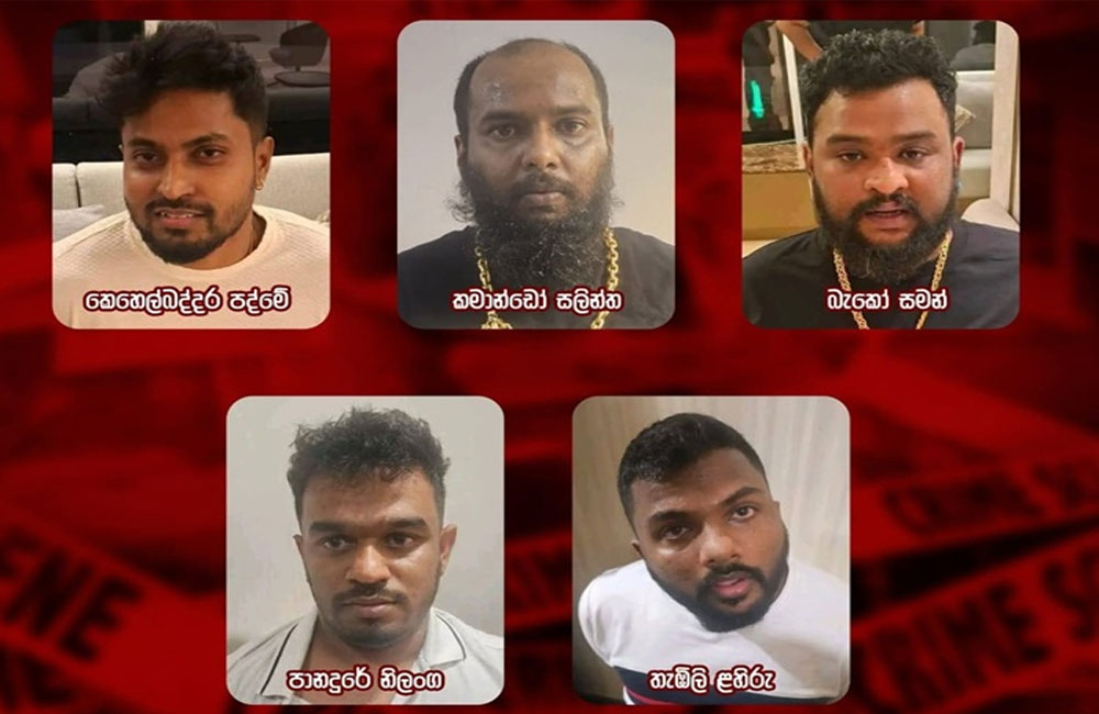 කෙහෙල්බද්දර පද්මේ ඇතුළු පිරිස දිවයිනට.....
