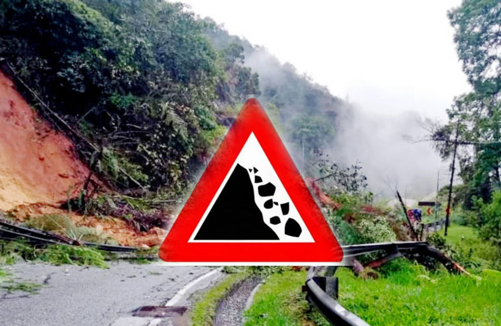 ප්‍රදේශ කිහිපයකට නායයෑම් පූර්ව අනතුරු