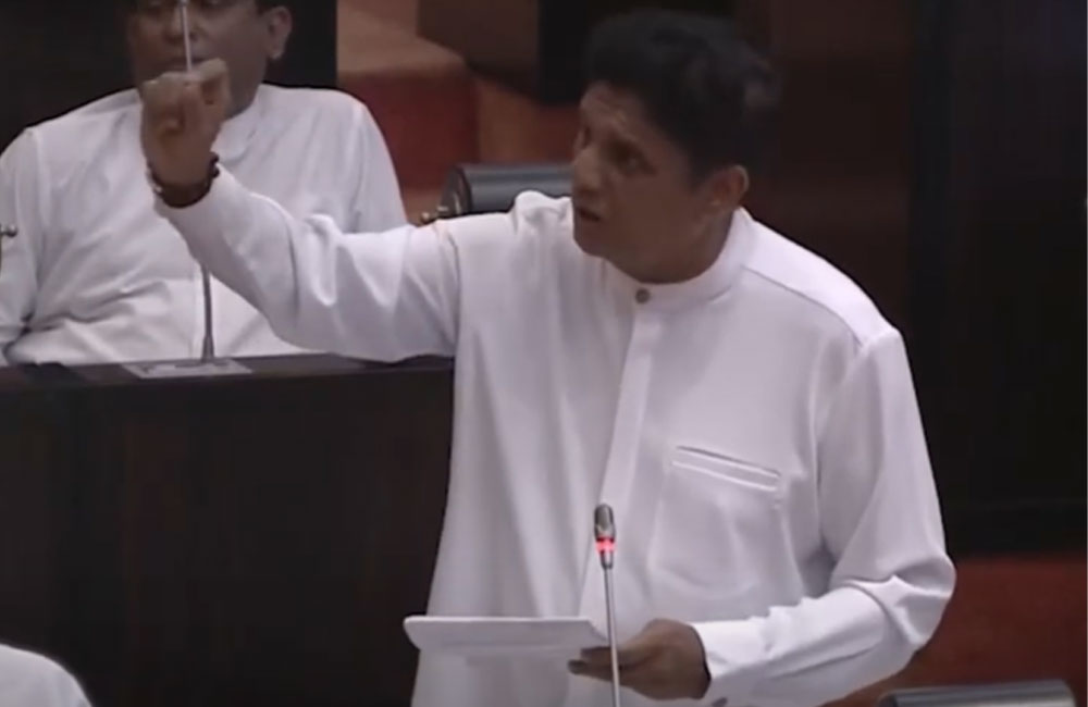 අරුණ ජයසේකර ඇමතිවරයාට විරුද්ධව ආ විශ්වාසභංගය ප්රතික්ෂේප කිරීමට හේතු වූ කරුණු සභාගත කරන්න - සජිත් ප්රේමදාස කතානායකවරයාගෙන් ඉල්ලයි