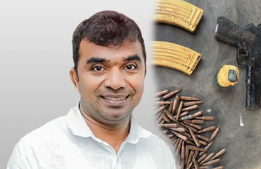 සම්පත් මනම්පේරි වළ දැමූ බවට සැකකරන උණ්ඩ ඇතුළු ආයුධ කිහිපයක් හමුවෙයි