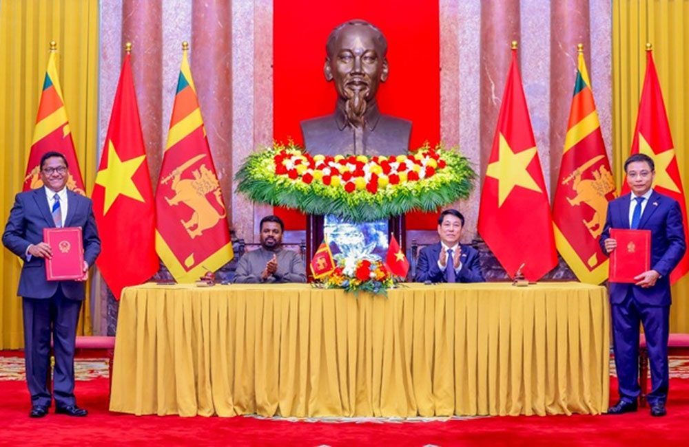 ශ්‍රී ලංකාව හා වියට්නාමය අතර අවබෝධතා ගිවිසුම් 04ක්