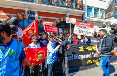 ‘Go back Maithri,’ LTTE protesters demand in London